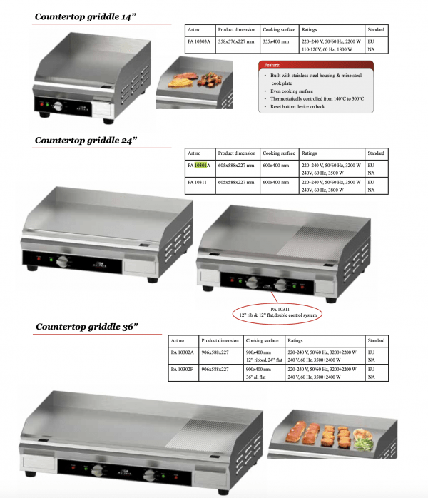 Countertop griddle 24” - Image 2