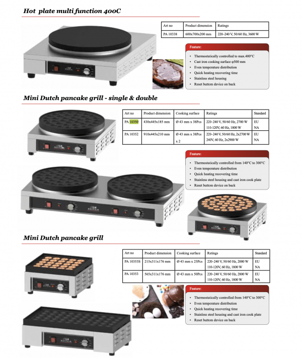 Mini Dutch pancake grill - single & double - Image 2