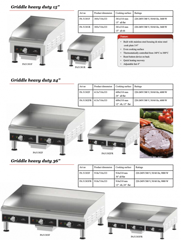 Griddle heavy duty 15 24 36inches - Image 2