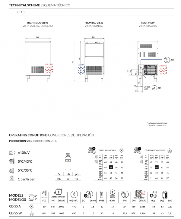 CD 55 SELF-CONTAINED GRANULAR ICE MACHINE - Image 3
